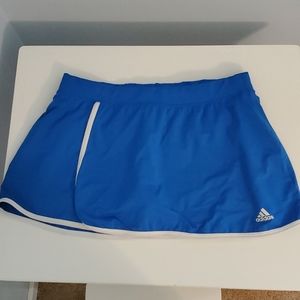 Blue Adidas skort for tennis golf working out